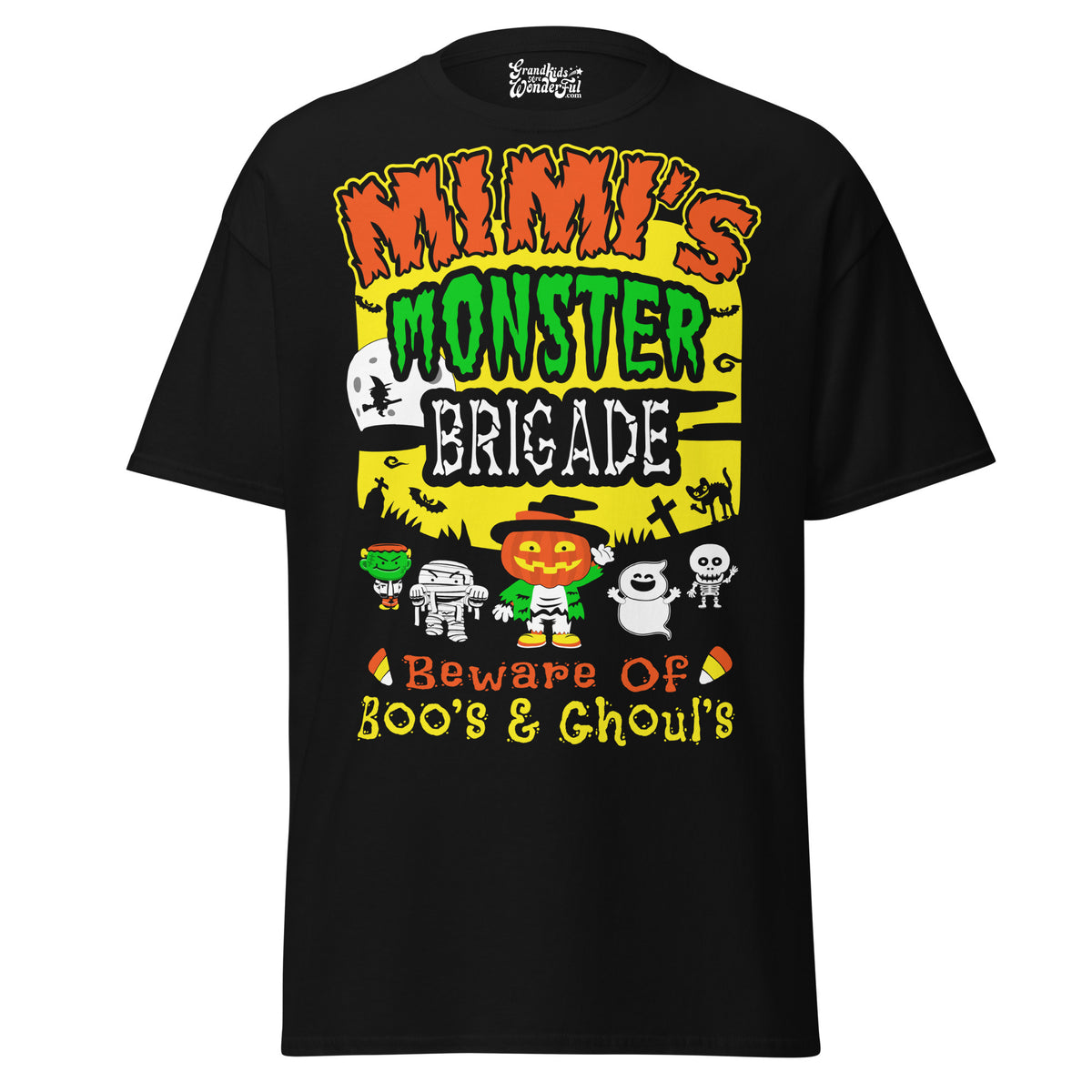 Mimi's Monster Brigade - Unisex classic tee — Black — front view