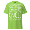 Happiness is Being a Uncle - Unisex classic tee — Lime — front view