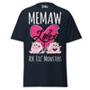 Memaw Loves Her Lil Monsters - Unisex classic tee — Navy — front view