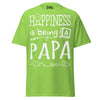 Happiness is Being a Papa - Unisex classic tee — Lime — front view