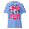 I Love Being GREAT-GRANDMA - Unisex classic tee — Carolina Blue — front view