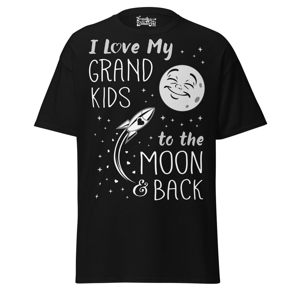 I Love my Grankids to the Moon and Back - Unisex classic tee — Black — front view