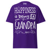 Happiness is Being a Grandpa - Unisex classic tee — Purple — front view