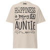 Happiness is Being an Auntie - Unisex classic tee — Natural — front view