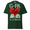 G-Pa Loves His Lil Monsters - Unisex classic tee — Forest Green — front view