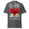 G-Pa Loves His Lil Monsters - Unisex classic tee — Dark Heather — front view