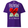 Papaw Loves His Lil Monsters - Unisex classic tee — Purple — front view