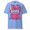 I Love Being GIGI - Unisex classic tee — Carolina Blue — front view