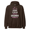 Keep Calm and Let Grammy Handle It - Unisex heavy blend hoodie — Dark Chocolate — front view