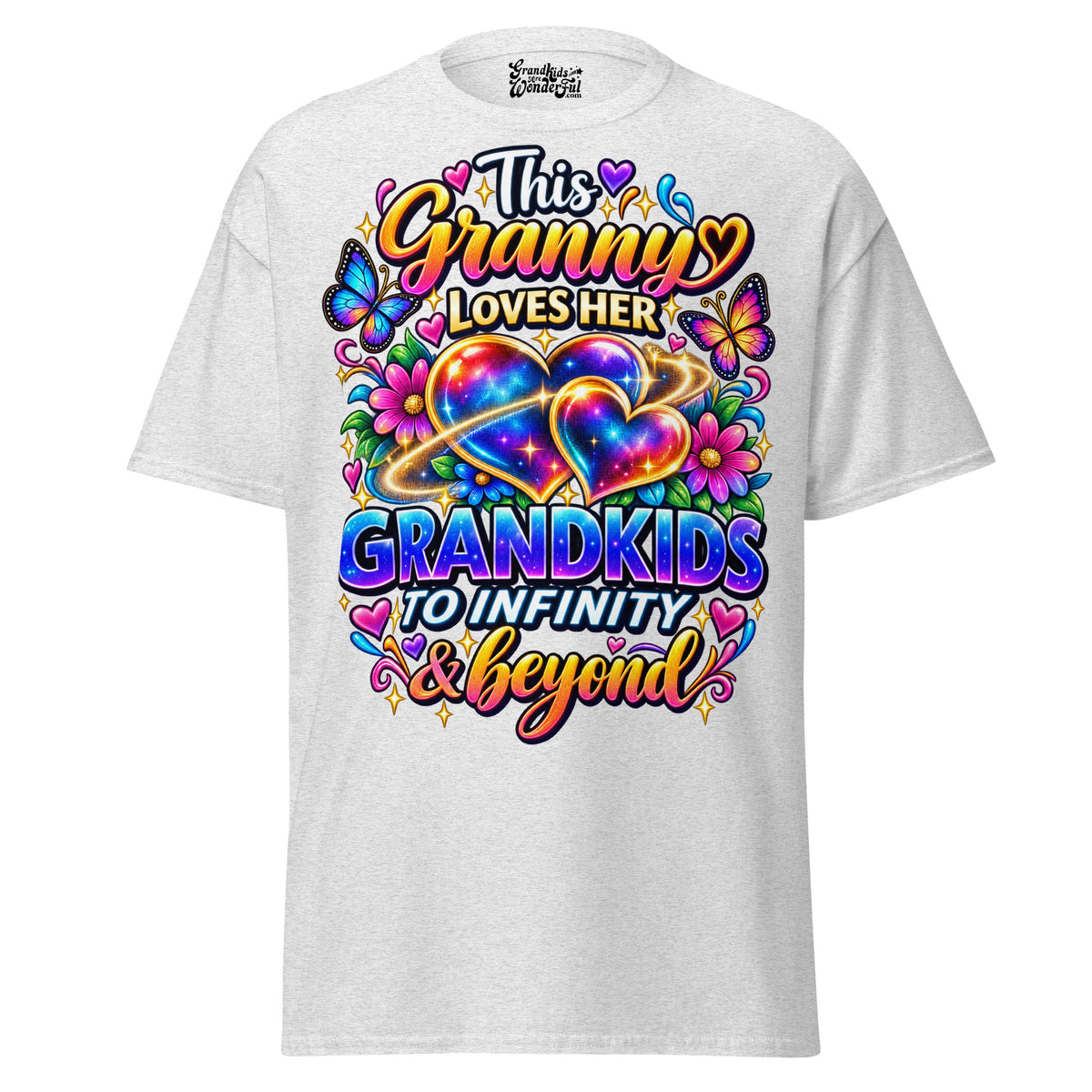 This Granny Loves Her Grandkids - Unisex classic tee — Ash — front view