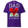 Dad Loves His Lil Monsters - Unisex classic tee — Purple — front view