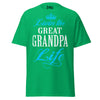 Livin' the GREAT-GRANDPA Life - Unisex classic tee — Irish Green — front view