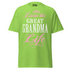 Livin' the GREAT-GRANDMA Life - Unisex classic tee — Lime — front view