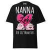 Nanna Loves Her Lil Monsters - Unisex classic tee — Black — front view