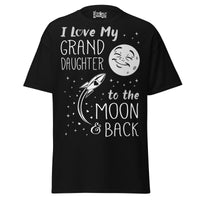 I Love my Granddaughter to the Moon and Back - Unisex classic tee — Black — front view