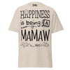 Happiness is Being a Mamaw - Unisex classic tee — Natural — front view