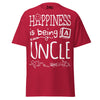 Happiness is Being a Uncle - Unisex classic tee — Cardinal — front view