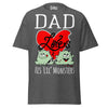 Dad Loves His Lil Monsters - Unisex classic tee — Dark Heather — front view