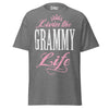 Livin' the GRAMMY Life - Unisex classic tee — Graphite Heather — front view