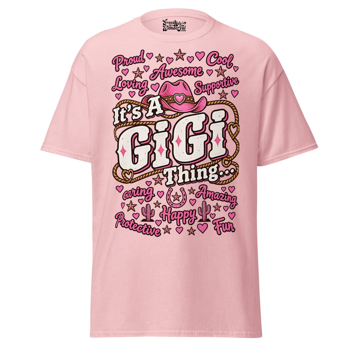 It's a Western Gigi Thing - Unisex classic tee — Light Pink — front view