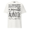 Happiness is Being an Auntie - Unisex classic tee — White — front view