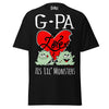 G-Pa Loves His Lil Monsters - Unisex classic tee — Black — front view