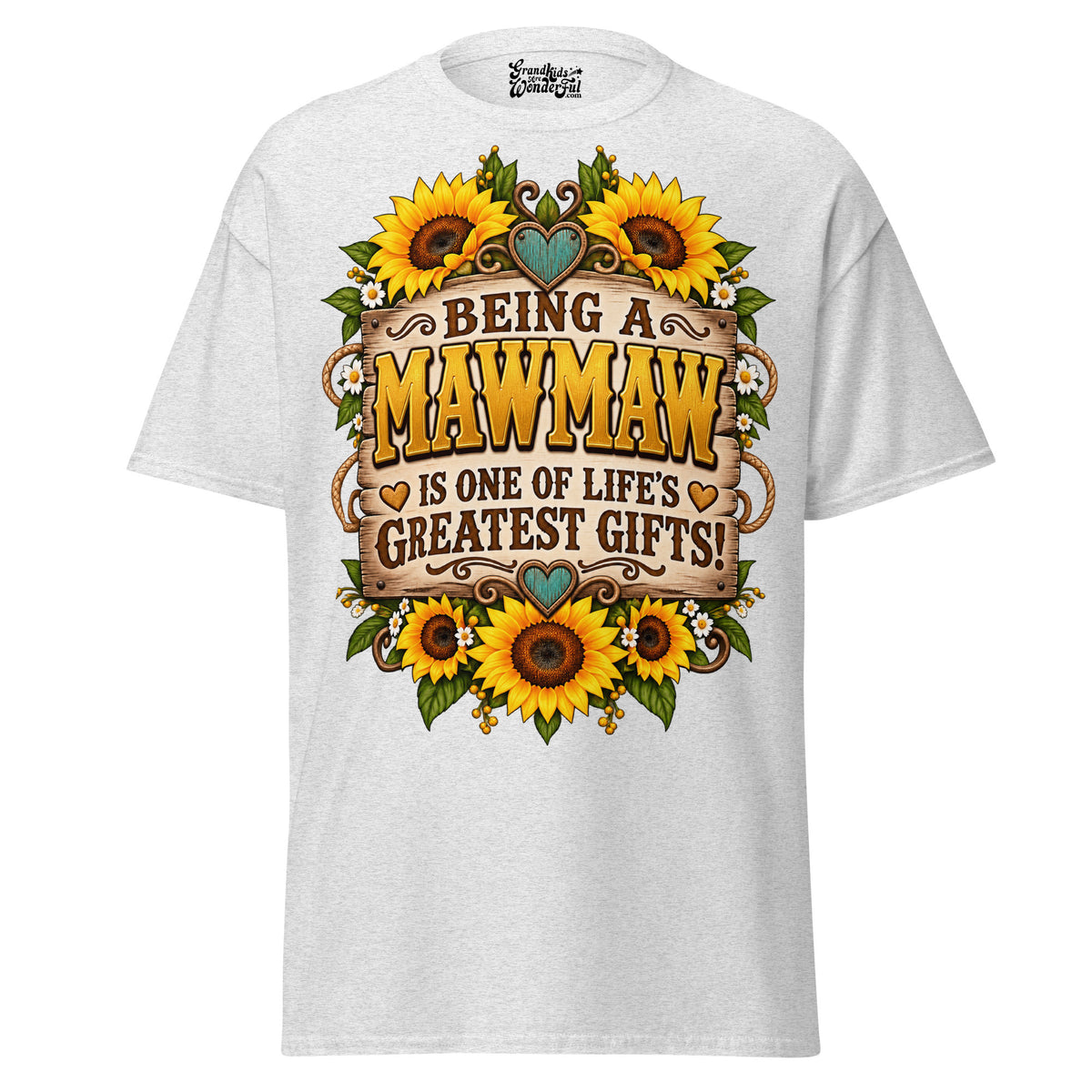 Being a MAWMAW - Unisex classic tee — Ash — front view