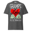 Gramps Loves His Lil Monsters - Unisex classic tee — Dark Heather — front view