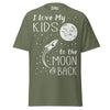 I Love my Kids to the Moon and Back - Unisex classic tee — Military Green — front view