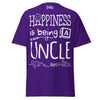 Happiness is Being a Uncle - Unisex classic tee — Purple — front view