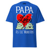 Papa Loves His Lil Monsters - Unisex classic tee — Royal — front view