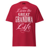 Livin' the GREAT-GRANDMA Life - Unisex classic tee — Cardinal — front view
