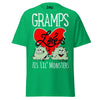 Gramps Loves His Lil Monsters - Unisex classic tee — Irish Green — front view