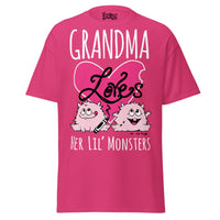Grandma Loves Her Lil Monsters - Unisex classic tee — Heliconia — front view