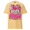 I Love Being MEMAW - Unisex classic tee — Yellow Haze — front view
