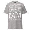 Happiness is Being a Papa - Unisex classic tee — Sport Grey — front view