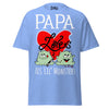 Papa Loves His Lil Monsters - Unisex classic tee — Carolina Blue — front view