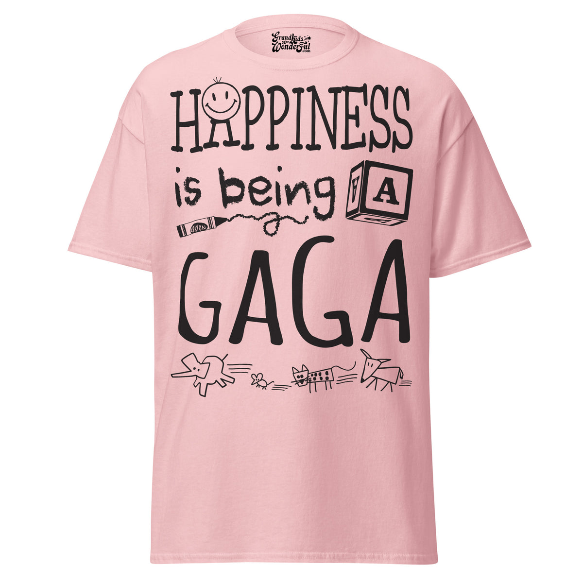 Happiness is Being a Gaga - Unisex classic tee — Light Pink — front view