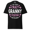 I'm that Crazy GRANNY - Unisex classic tee — Black — front view