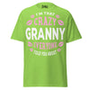 I'm that Crazy GRANNY - Unisex classic tee — Lime — front view