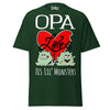 Opa Loves His Lil Monsters - Unisex classic tee — Forest Green — front view