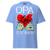 Opa Loves His Lil Monsters - Unisex classic tee — Carolina Blue — front view