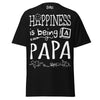 Happiness is Being a Papa - Unisex classic tee — Black — front view
