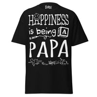 Happiness is Being a Papa - Unisex classic tee — Black — front view