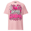 I Love Being GRANDMA - Unisex classic tee — Light Pink — front view