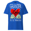Grandpa Loves His Lil Monsters - Unisex classic tee — Royal — front view