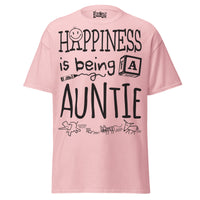 Happiness is Being an Auntie - Unisex classic tee — Light Pink — front view