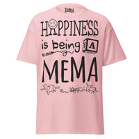 Happiness is Being a Mema - Unisex classic tee — Light Pink — front view