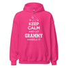 Keep Calm and Let Grammy Handle It - Unisex heavy blend hoodie — Heliconia — front view