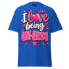 I Love Being GREAT-GRANDMA - Unisex classic tee — Royal — front view